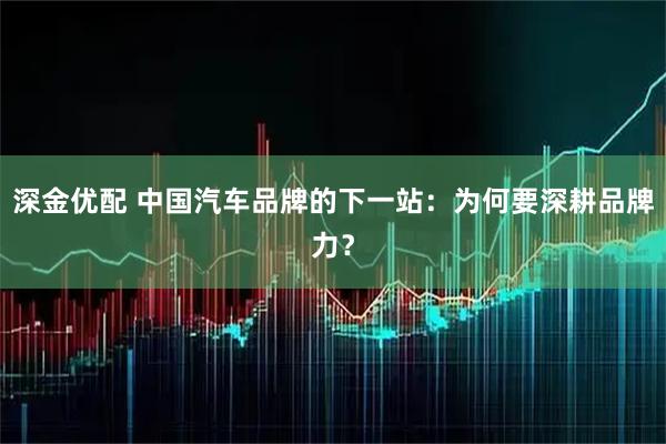 深金优配 中国汽车品牌的下一站：为何要深耕品牌力？