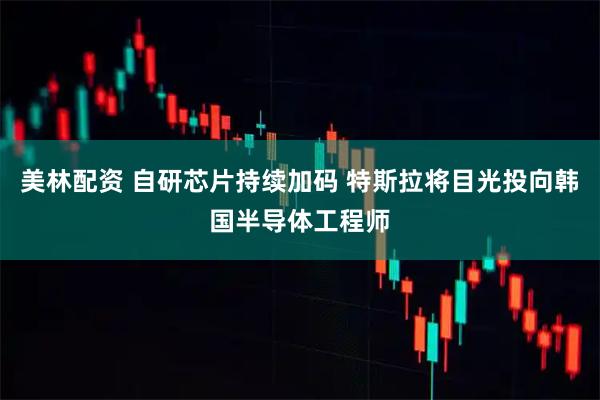 美林配资 自研芯片持续加码 特斯拉将目光投向韩国半导体工程师