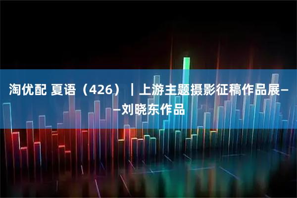 淘优配 夏语（426）｜上游主题摄影征稿作品展——刘晓东作品