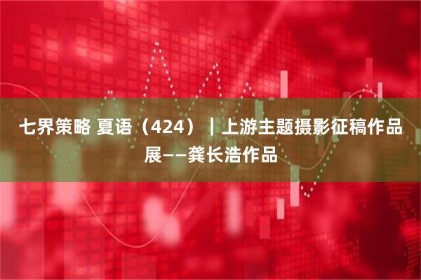 七界策略 夏语（424）｜上游主题摄影征稿作品展——龚长浩作品